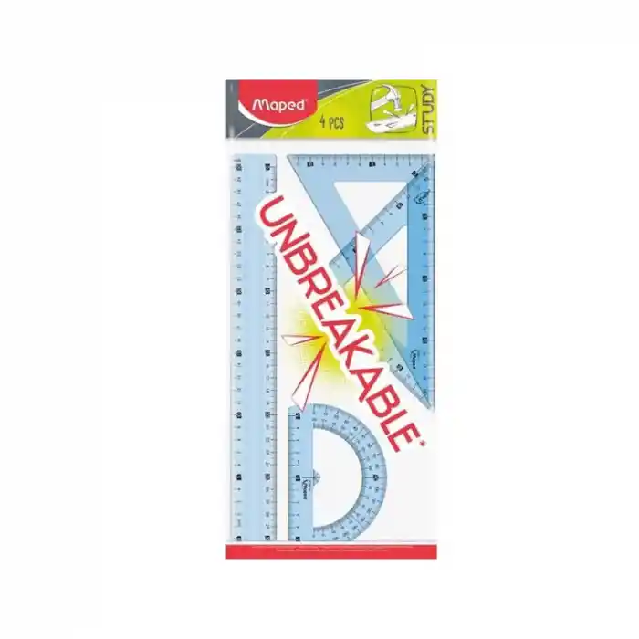 Maped 981701 Study Kırılmaz 4 Lü 30 Cm Çizim Seti
