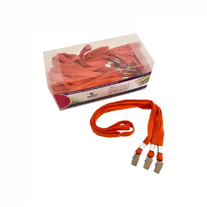Mapi Kart Askı İpi Turuncu 50li Metal 9102658