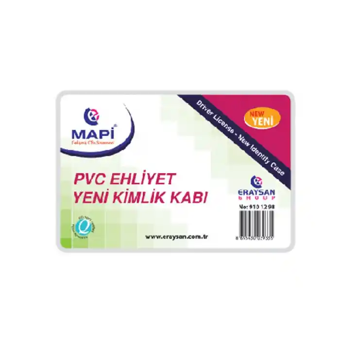 Mapi Yeni Kimlik+ehliyet Pvc Yumuşak Kart Koruma Kabı 9101295-98