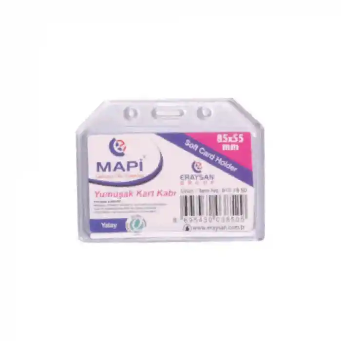 Mapi Yumuşak Kart Kabı 85x55 Yatay 9101950 İthal