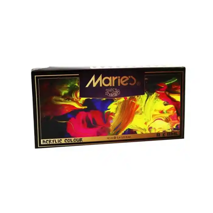 Maries 12 Renk Akrilik Boya 812b 12 Ml Mrmar0017