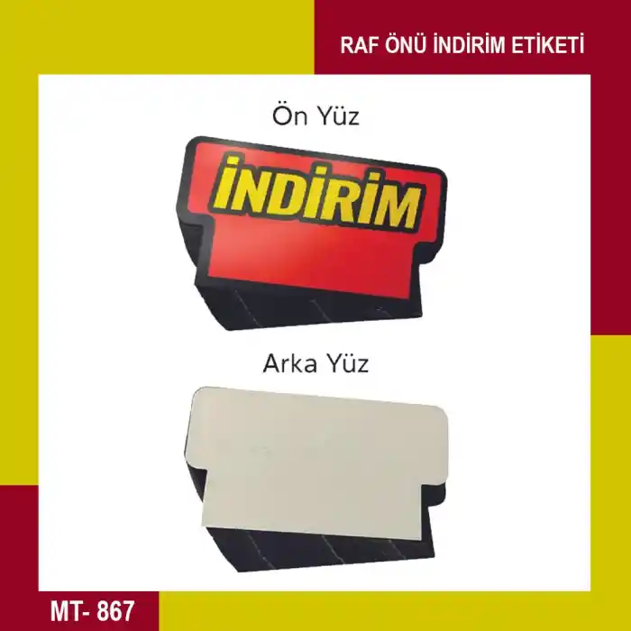 Market Raf Önü İndirim Ürün Etiketi 50 Adet