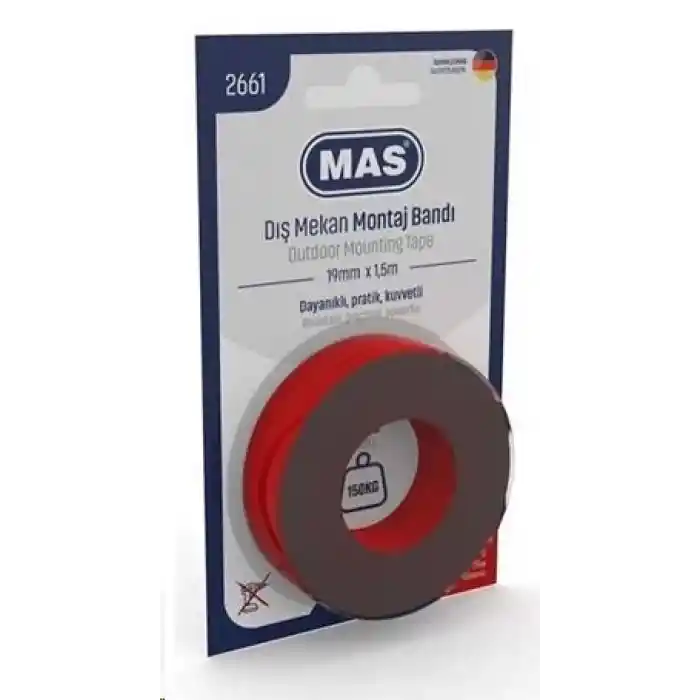 Mas 2661 19 Mmx1,5 Mt Güçlü Dış Mekan Montaj Bandı