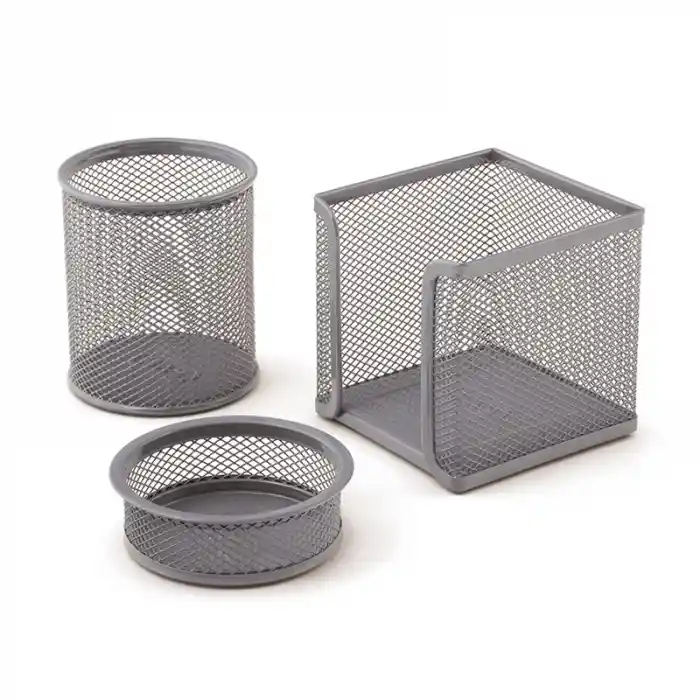 Mas 505 Sılver Metal File 3 Lü Masa Seti