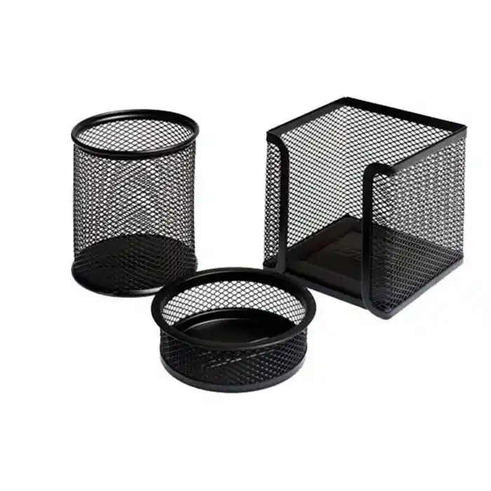 Mas 9305 Bıon Metal File 3 Lü Masa Set Tepsi Siyah
