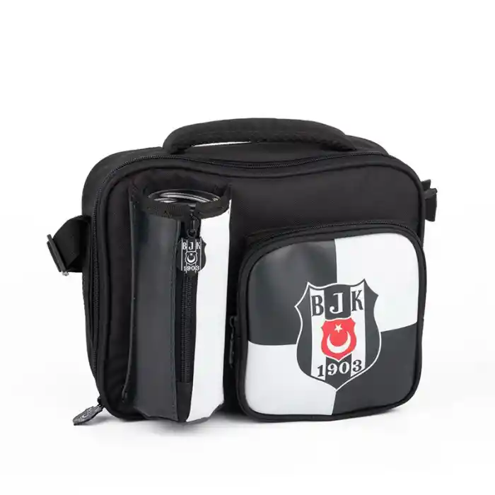 Me 25362 Beşiktaş Bjk 1903 Logo Desenli Suni Deri Beslenme Çantası