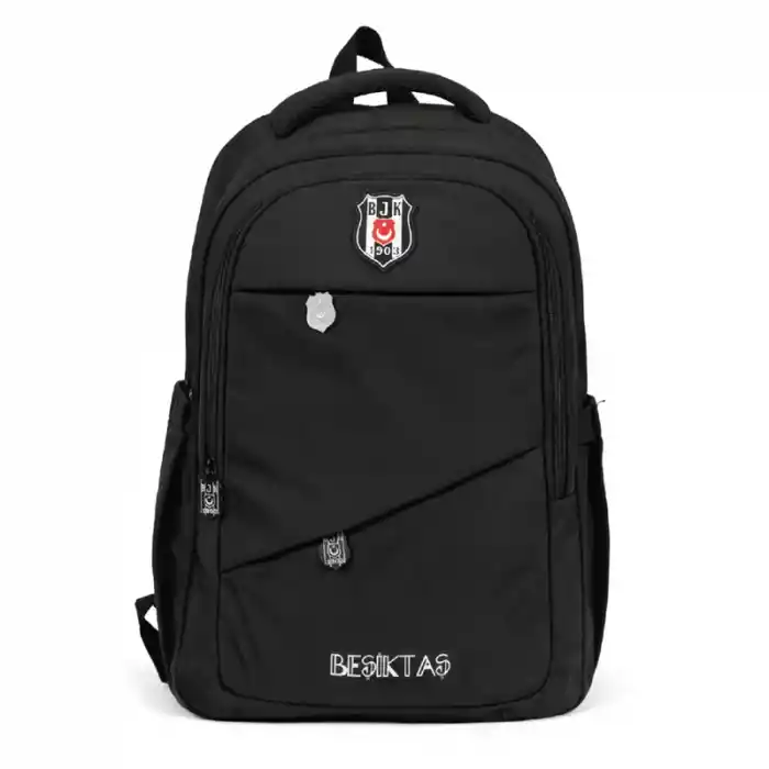 Me 26341 Beşiktaş Çapraz Cep Detaylı Siyah Sırt Çantası