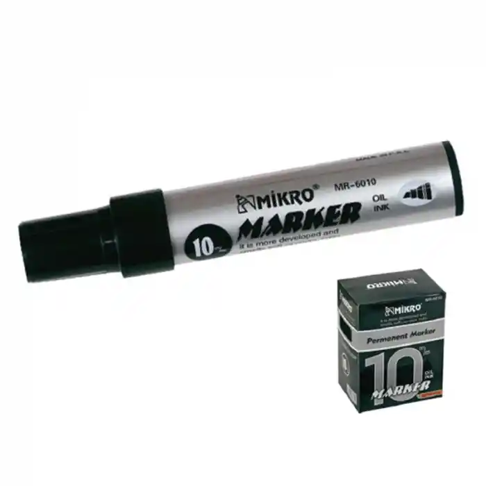 Mikro 6010 Siyah 10 Mm Jumbo Marker