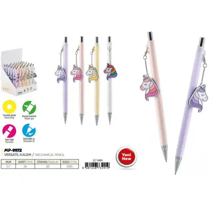Mikro 9972-36 Unicorn Standlı Versatil Kalem 0,7