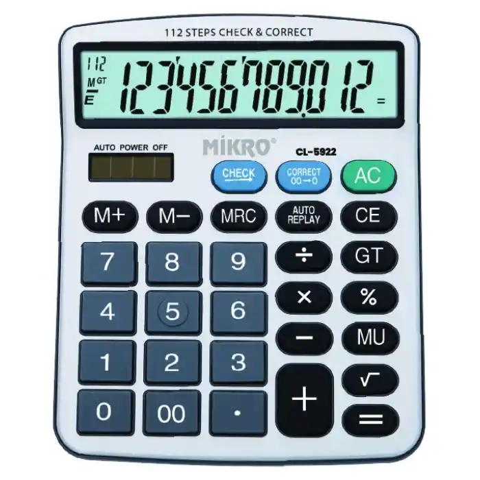 Mikro Cl-5922 Dijital 12 Hane Hesap Makinası
