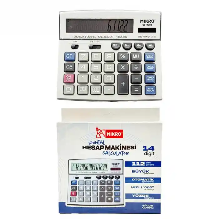 Mikro Cl-9302 Digital Hesap Makinası 14 Hane