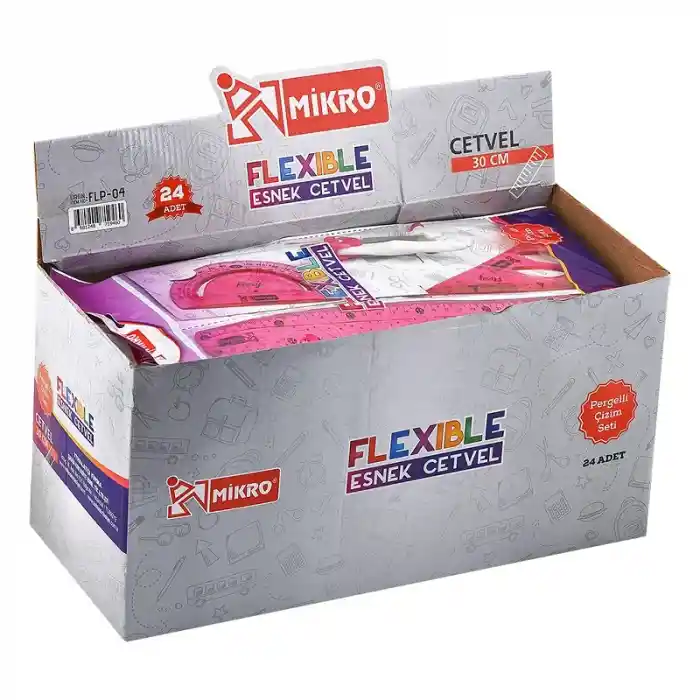 Mikro Flp-04 Esnek 4 Lü Pergelli Çizim Seti