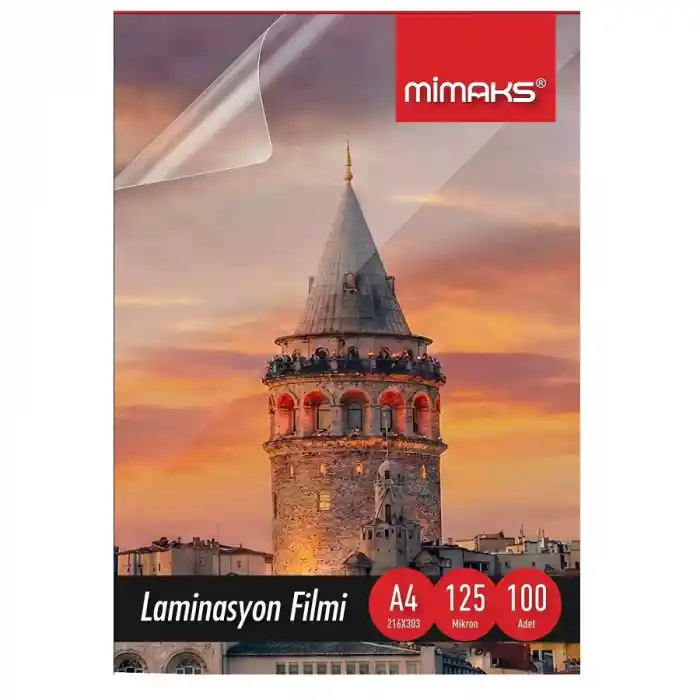 Mimaks A4 Laminasyon 125 Mıc.100 Lü Lp-4