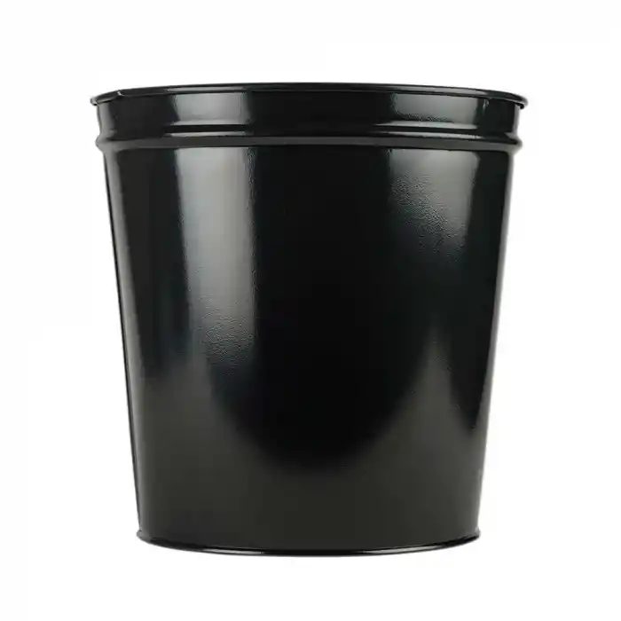 Mimaks D-1 Metal Deliksiz Siyah Çöp Kovası