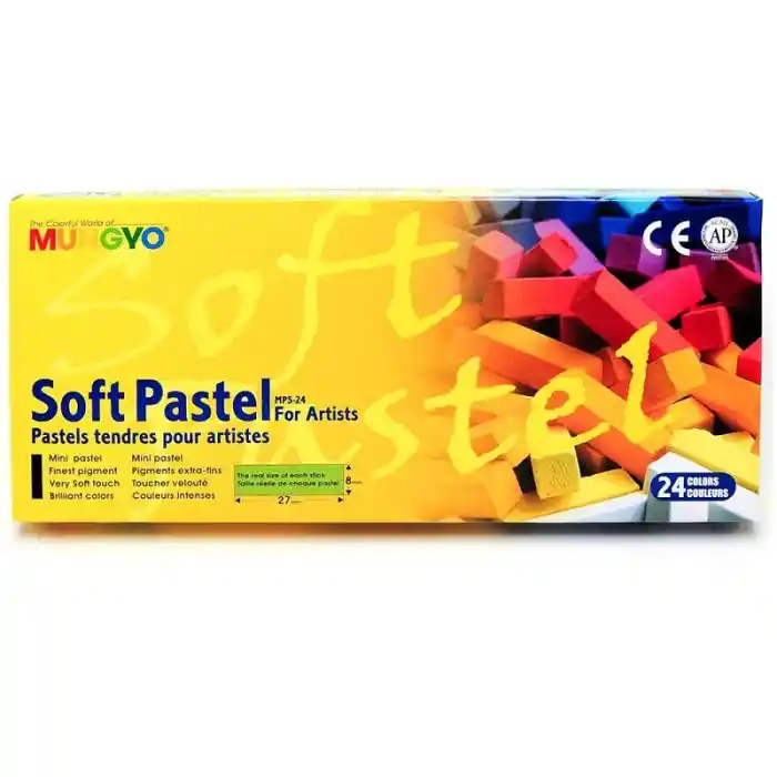 Mungyo 24 Renk 1/2 Kuru Pastel Boya Mps-24