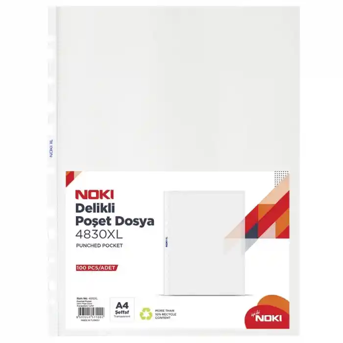 Noki A4 Poşet Dosya Xl100 Lü 4830xl