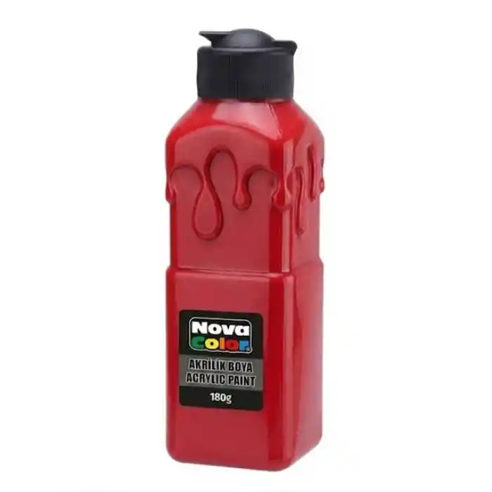 Nova Color Akrilik Boya 180 Gr Kırmızı Nc-1002