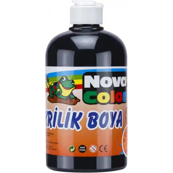 Nova Color Akrilik Boya 500 Ml Siyah Nc-386