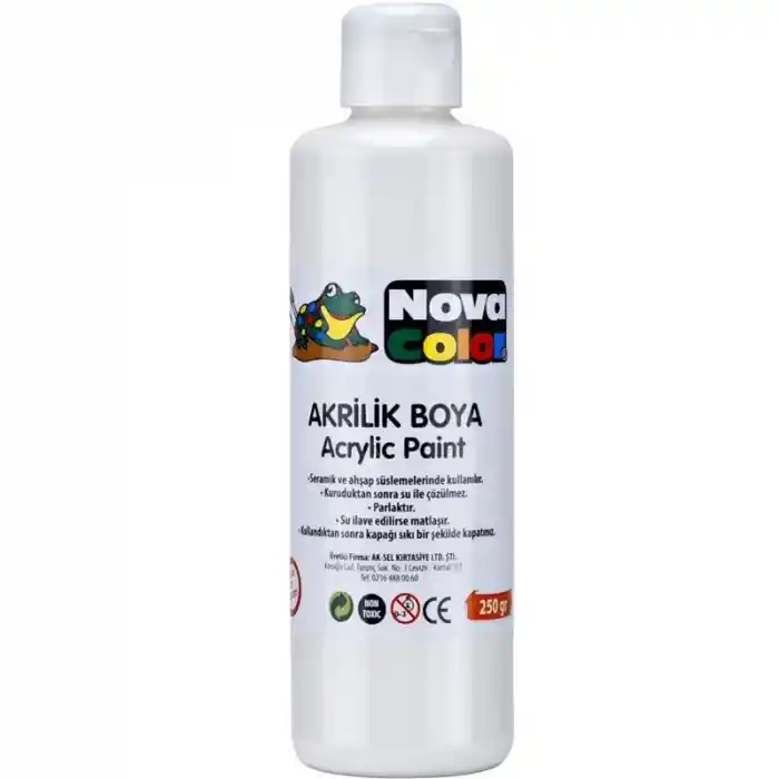Nova Color Akrilik Boya Beyaz Şişe Nc-173