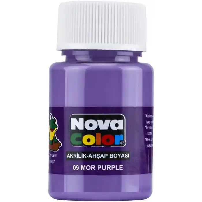 Nova Color Akrilik Boya Mor Şişe Nc-177