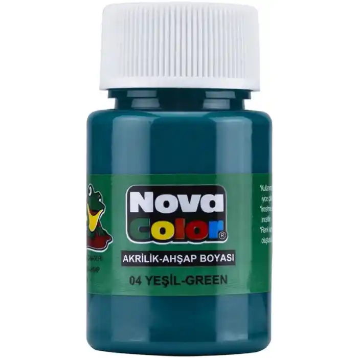 Nova Color Akrilik Boya Yeşil Şişe Nc-172