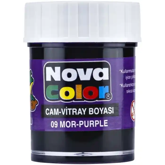 Nova Color Cam Boyası Mor Su Bazlı Nc-157