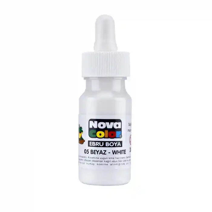 Nova Color Ebru Boyası Beyaz Nc-244