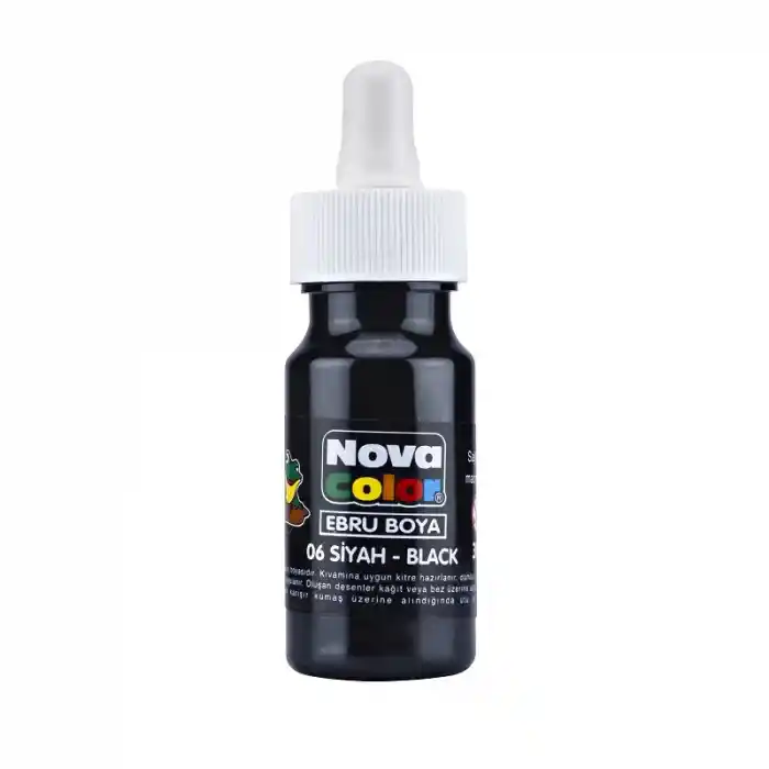 Nova Color Ebru Boyası Siyah Nc-245