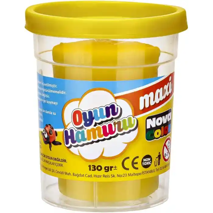 Nova Color Maxi Oyun Hamuru Sarı Nc-4140