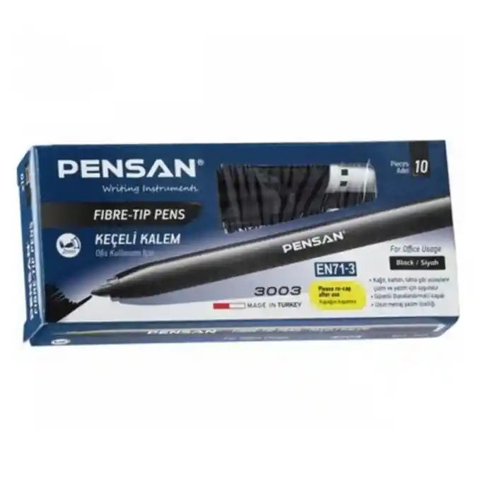Pensan 3003 Siyah Keçeli Kalem