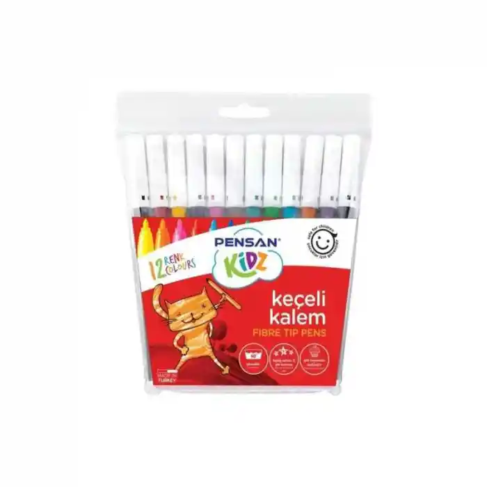 Pensan Kidz 12 Renk Keçeli Boya 34020