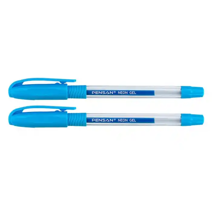 Pensan Neon Gel Kalem Mavi 2290