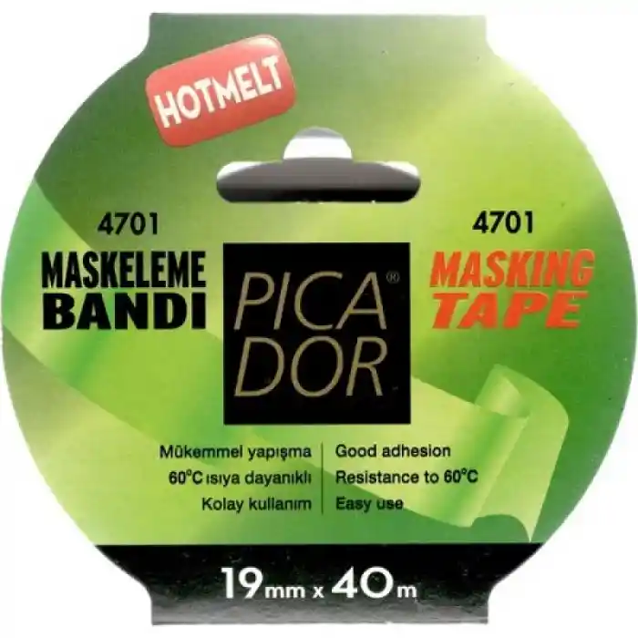 Picador 19x40 Mt Hotmelt Maskeleme Bandı Kp004