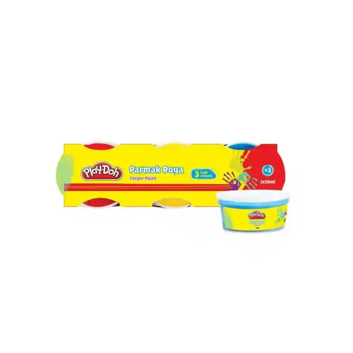 Play-doh 3 Renk Parmak Boyası 50 Ml Pr002