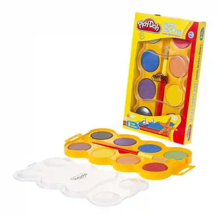 Play-doh 8 Renk Jumbo Sulu Boya 40 Mm Su005