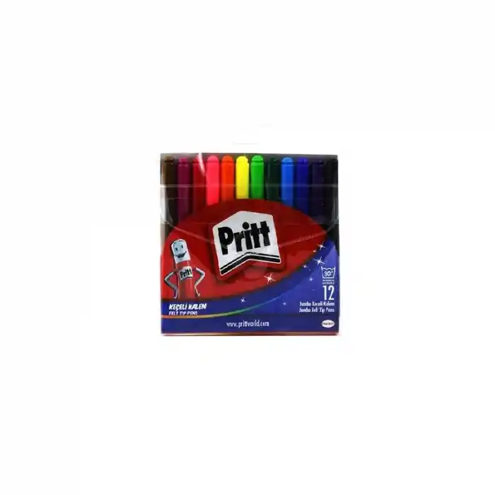 Pritt 12 Renk Jumbo Keçeli Kalem 1687975