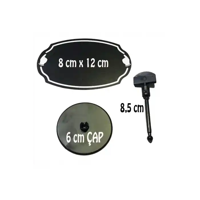 PVC Malzeme Yaz-Sil Ayaklı Elips Şeklinde Fiyat Etiketi 5 li Pk.