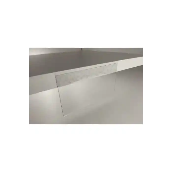 5 cm x 10 cm Şeffaf Pvc Arkası Yapışkanlı V Tipi Fiyat Etiket liği 100 lü Paket
