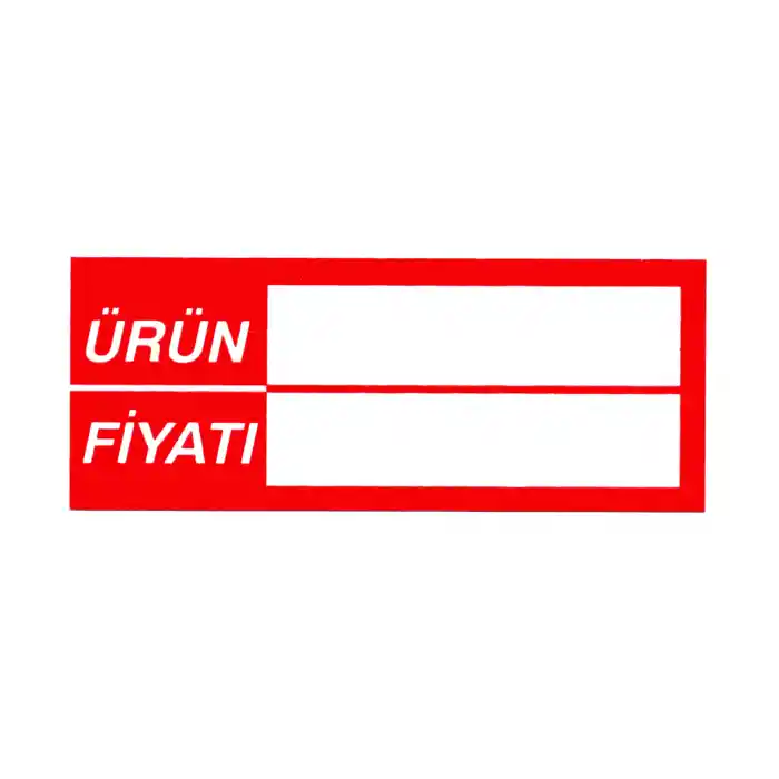 Pvc Yaz - Sil Market Raf Profil İçi Fiyat Etiketi 10 x 3,8 cm 100 Adet