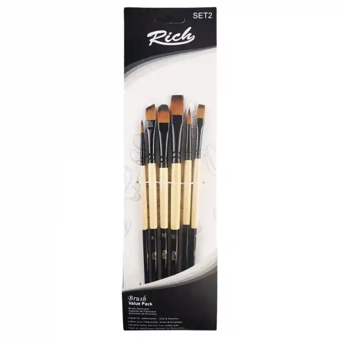 Rıch 11221 Karma 6 Lı Fırça Seti Set 2 11299