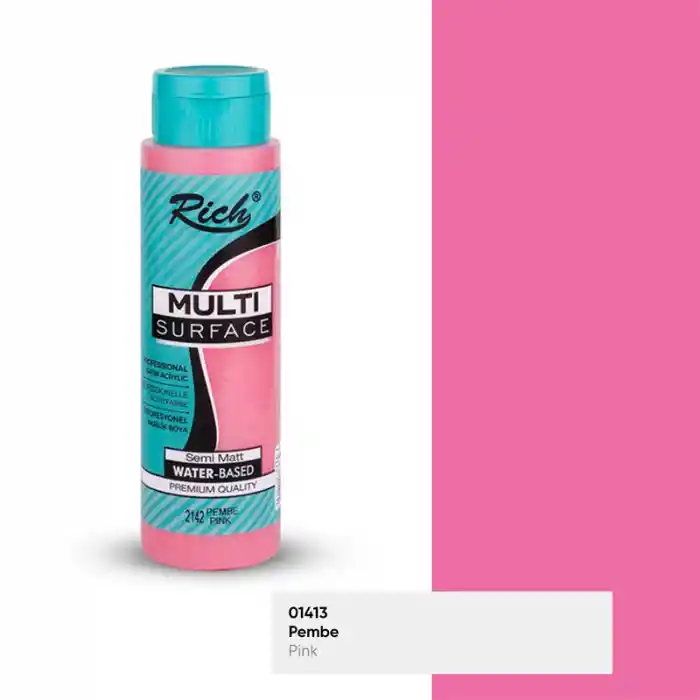 Rıch 500-2142 Multi Akrilik Boya 01413 Pembe 500 Cc