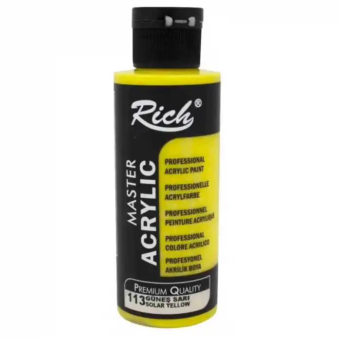 Rıch Akrilik Boya 113 Güneş Sarı 120 Cc