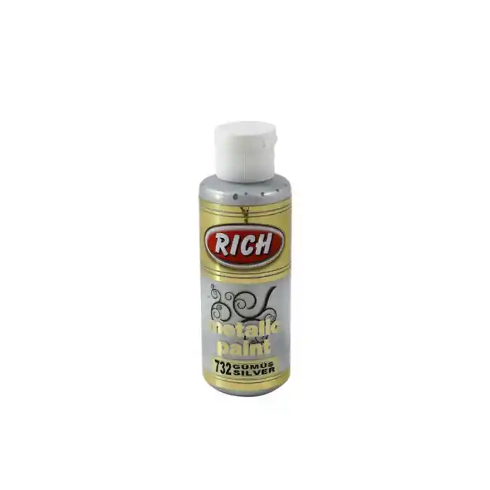 Rıch Metalik Akrilik Boya 03962 Gümüş 120 Cc