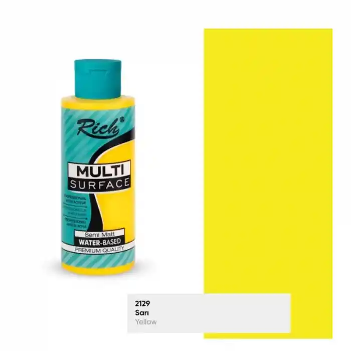 Rıch Multi Akrilik Boya 2129 Sarı 120 Cc
