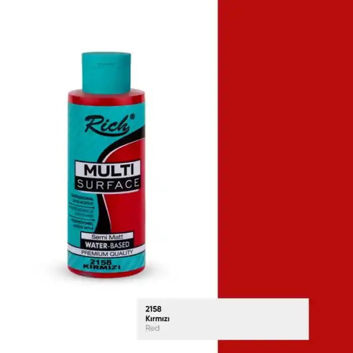 Rıch Multi Akrilik Boya 2158 Kırmızı 120 Cc