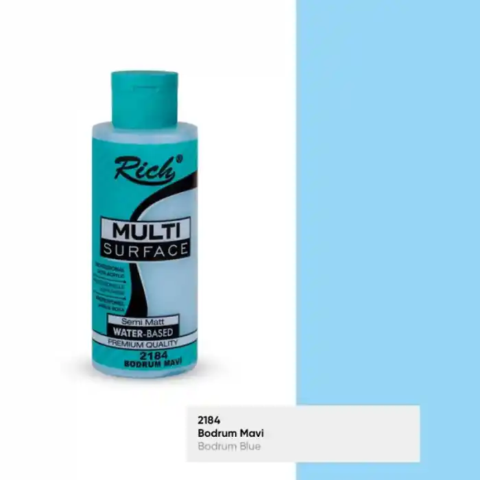 Rıch Multi Akrilik Boya 2184 Bodrum Mavi 120 Cc