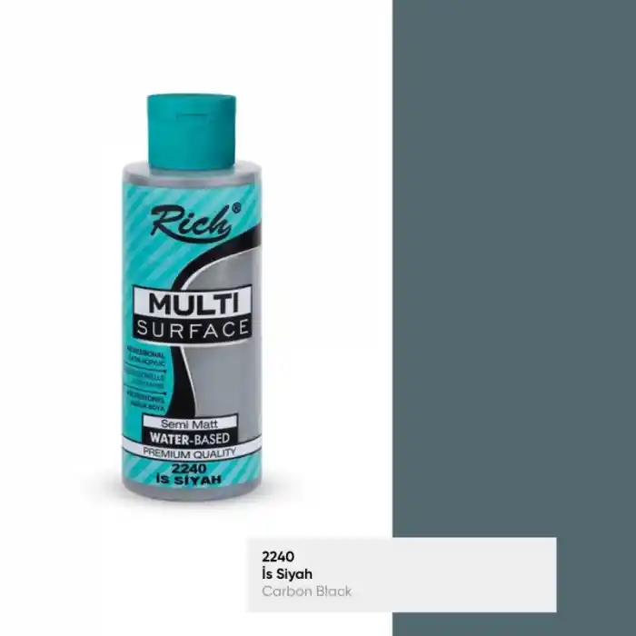 Rıch Multi Akrilik Boya 2240 İs Siyah 120 Cc