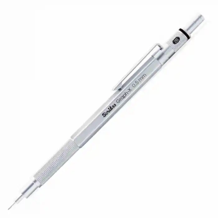 Scrikss Graph-x Saten Gri Metal 0.5 Versatil Kalem