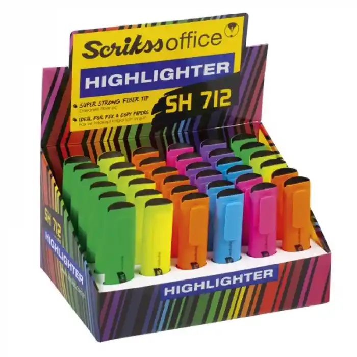 Scrikss Sh 712 Fosforlu Kalem 36 Lı Stn