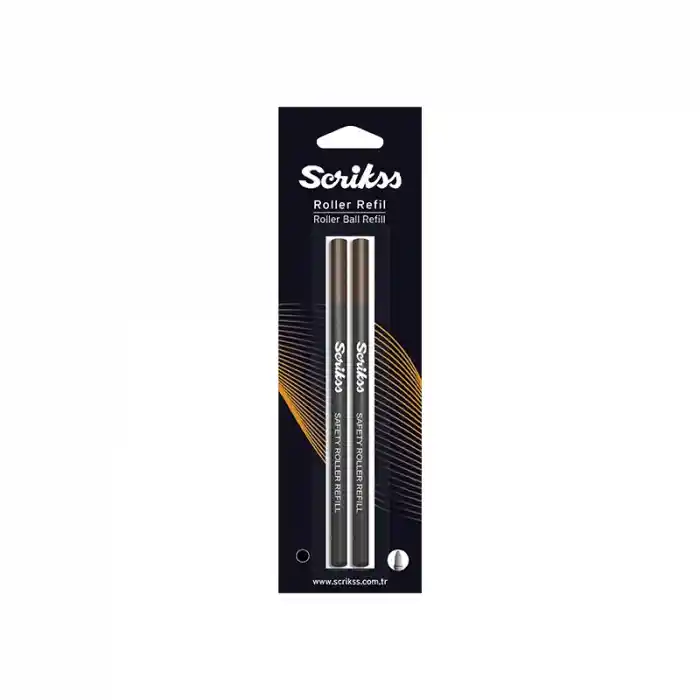 Scrikss Siyah Roller Kalem Yedeği 2 Li Blister Src 888